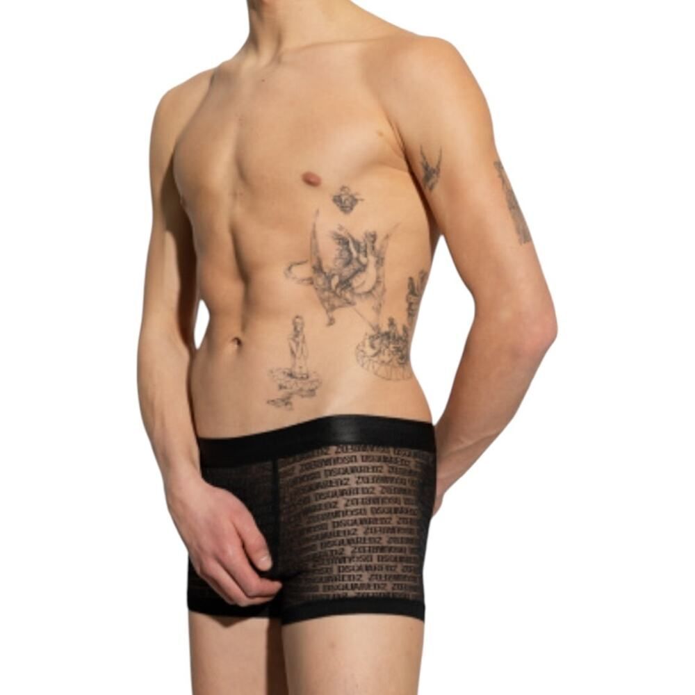 NWOT Dsquared2 BLACK Lace Boxer Briefs